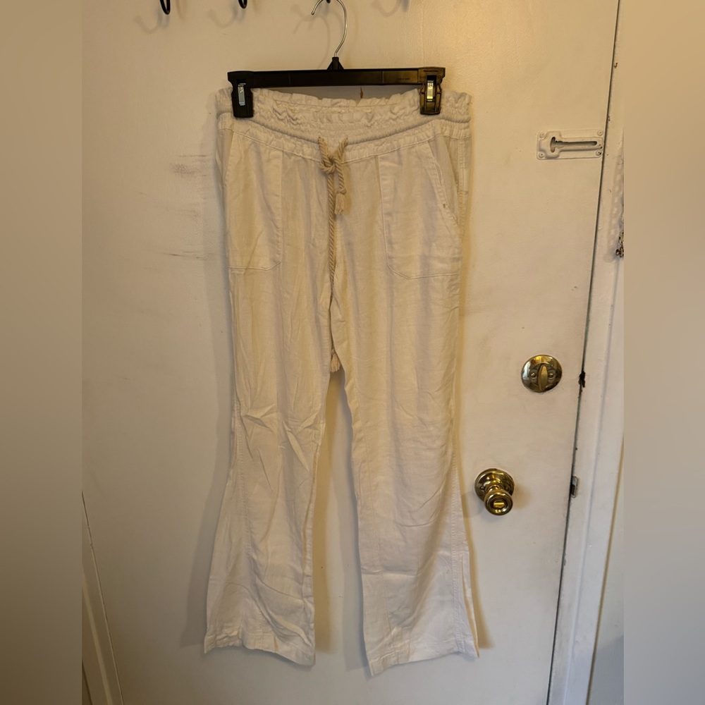 Roxy Linen Blend Casual Pants